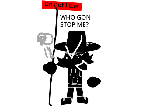 H.A.R.F Shorts 54 - dont litter