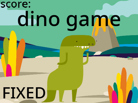 Dino game fixed