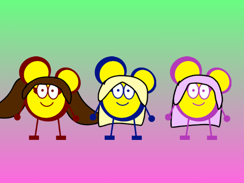 The Caramella Girls as MouseHeadz