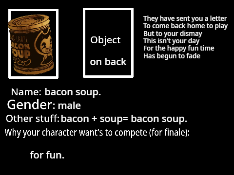 bacon soup joins.