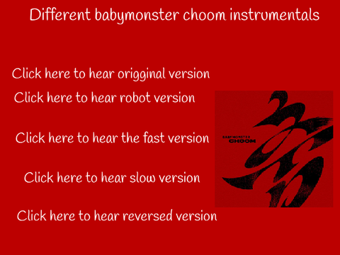 CHOOM babymonster different versions