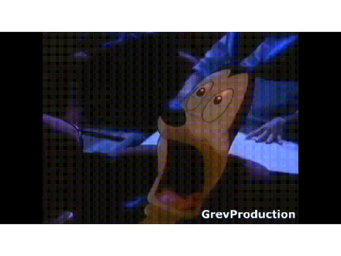 Mikey mouse is scared of cats