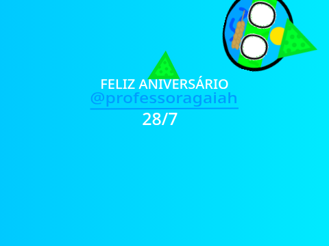 HOJE É MEU ANIVERSÁRIO