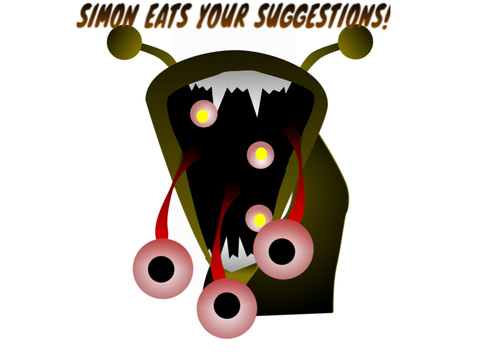 Simon eats your suggestions