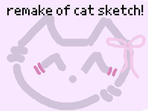 remake of cat sketch-