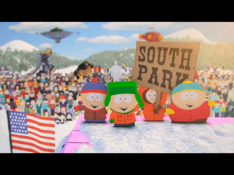 South Park current Japanese intro but it uses old vocals