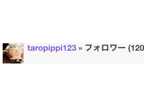 フォロワー120人記念