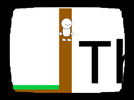 Platformer in old tv