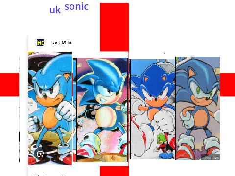 Updated  england Sonic Sprite + Poses remix