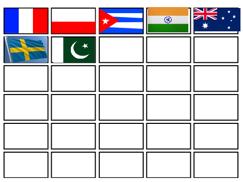 Remix this project and complete it with your country's flag ! 