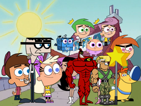 The entire Fairly Oddparents gang