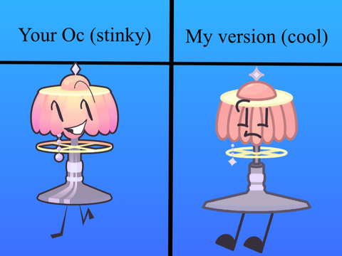 The slightly smaller lamp