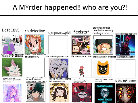 A M*rder happened!! who are you?! remix remix remix remix