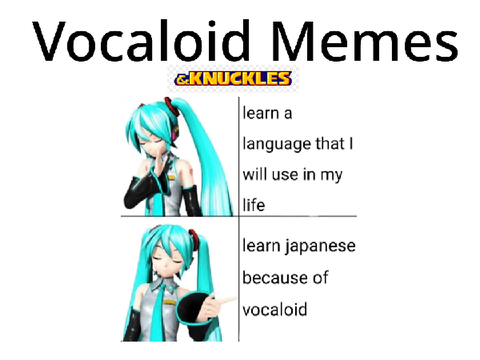 Hatsune Miku Memes and knuckles