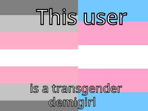 This user is demigender. remix