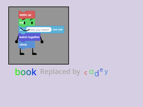 book replaced by codey