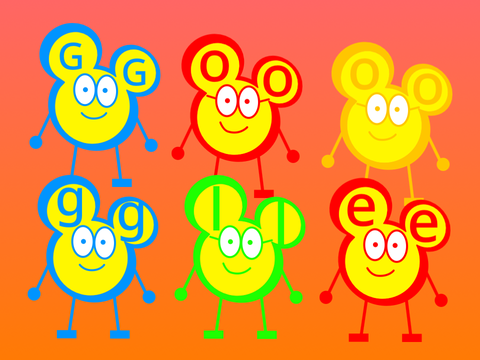 The Google Letters as MouseHeadz