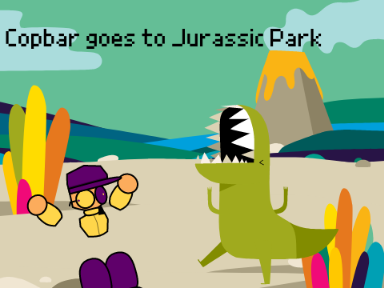 Copbar goes to Jurassic Park