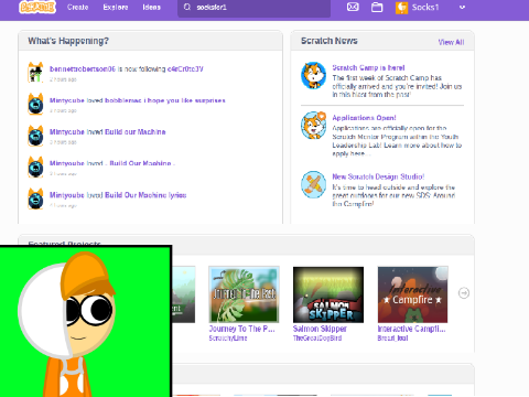 Socksfor1 checking out scratch for the first time