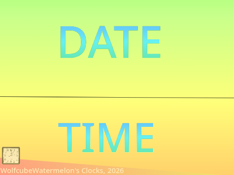 Date & time clock