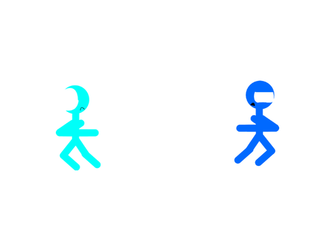 blue stickman (My Style)