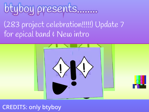 (283 project celebration!!!!!) Update 7 for epical band & New intro remix