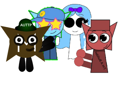 Me, Brendon, Ghosalina, and Arnie are hugging