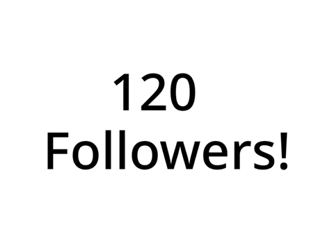 110 Followers!