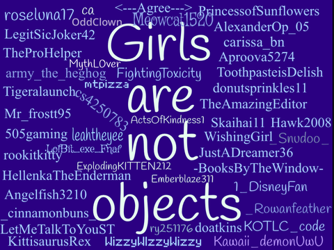 ✰GIRLS ARE NOT OBJECTS✰ remix remix remix remix remix remix remix remix
