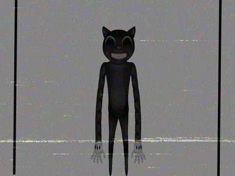 Cartoon cat analog h0rror
