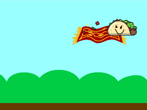 taco flying! yay!