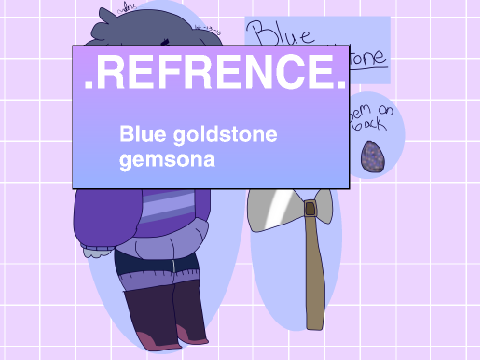 Blue Goldstone l Gemsona