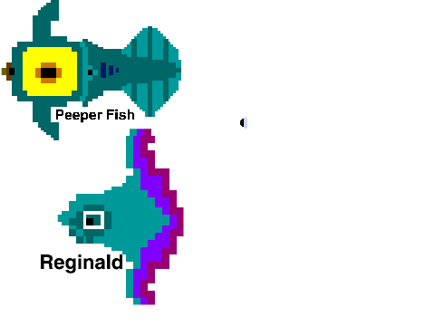 8-Bit Peeper, Reginald, and Eyeye (Subnautica)