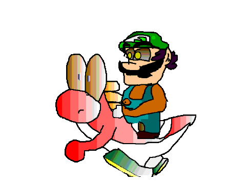Lario walks on Yadshee while i play Giygas music