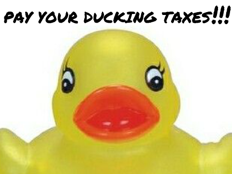 PAY YOUR DUCKING TAXES (Hamilton Spoof)