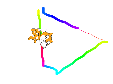 Running Scratch Cat