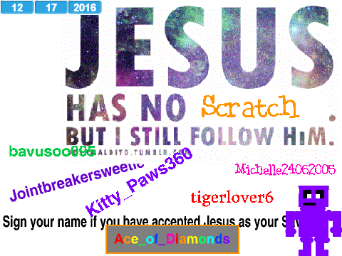 Sign your username or name if you accept Christ remix!