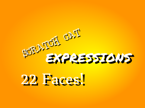 Scratch Cat Expressions (22 Faces)