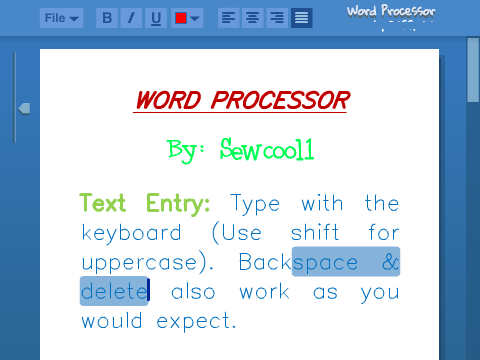 Word Processor v3.6.1 remix