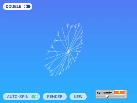 3D Snowflake Generator remix #notsnowfake