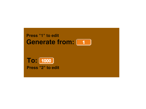 Sequential number generator