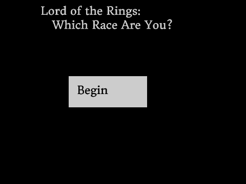 Lord Of the Rings Race Quiz