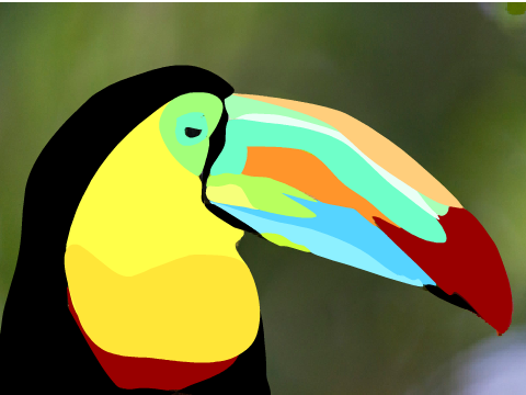 Toucan Blockshade Art