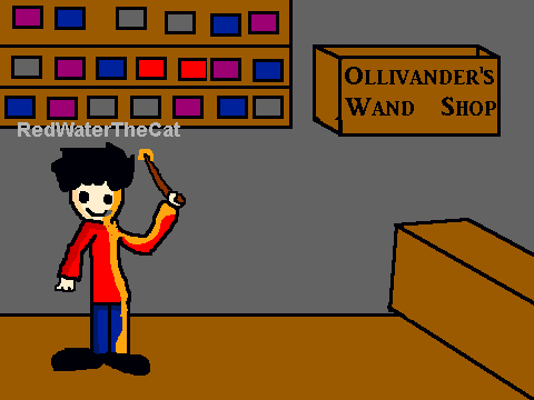 Add Yourself Getting Your New Wand at Ollivander's