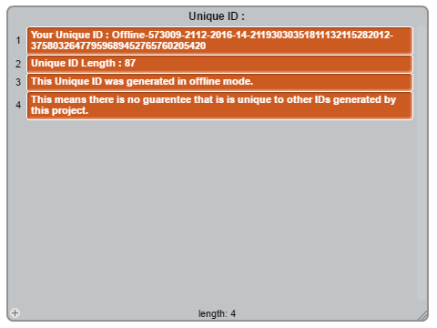 Unique ID Generator