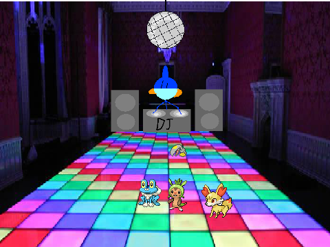 the pokemon dance club (add pokemon too)