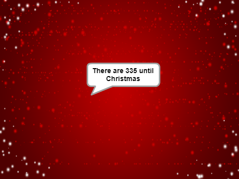 Days until Christmas