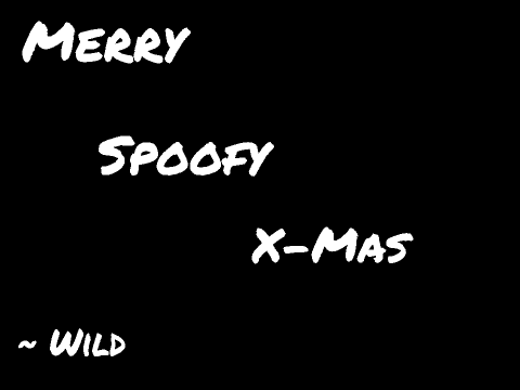 Merry Spoofy Christmas everyone