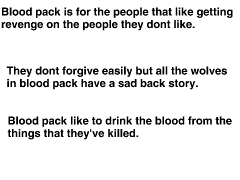 Blood pack enree