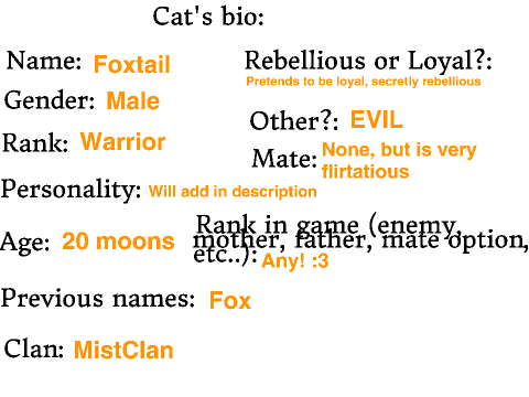 Warrior cat game try-outs! remix